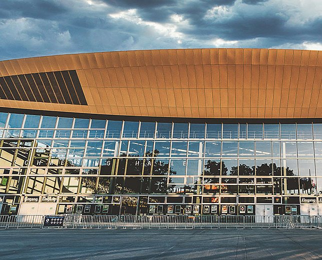 Max-Schmeling-Halle von außen.